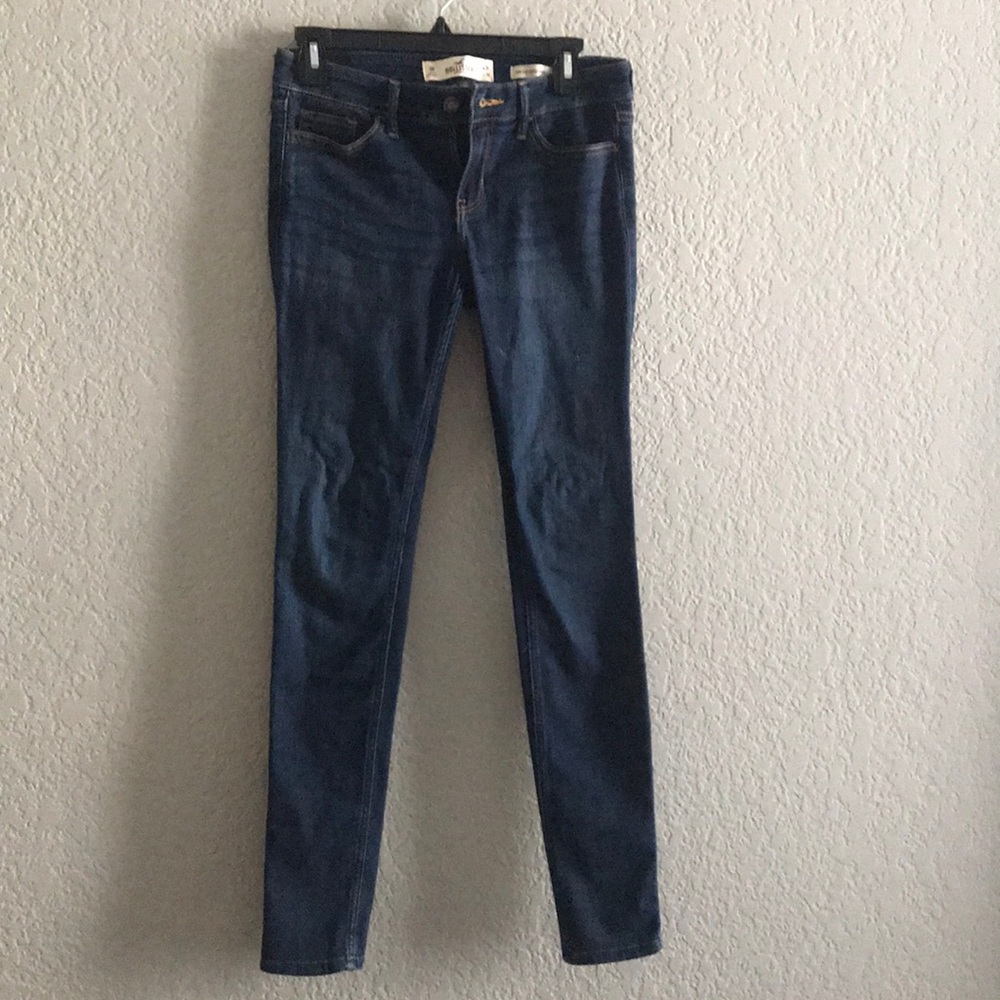 Low rise skinny dark wash hollister jeans